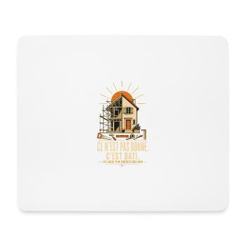 Bâti au Soleil — Chantier et Espoir - Tapis de souris (format paysage) - blanc - Devant