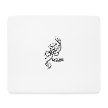 DNA Fahrrad Helix Motiv - Mousepad (Querformat) - Weiß - Vorne