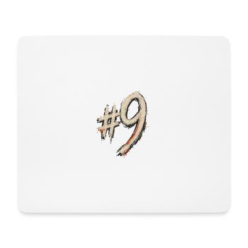 Kreide #9 Hashtag Stil - Mousepad (Querformat) - Weiß - Vorne