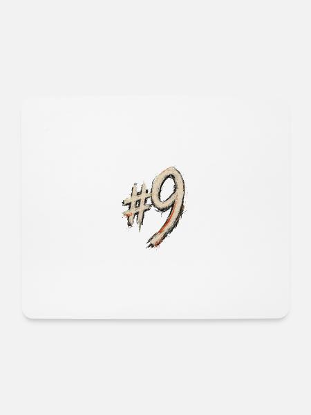 Kreide #9 Hashtag Stil - Mousepad (Querformat) - Weiß