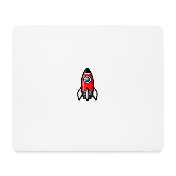 Comic Rocket Retro - Mouse Pad (horizontal) - white - Front
