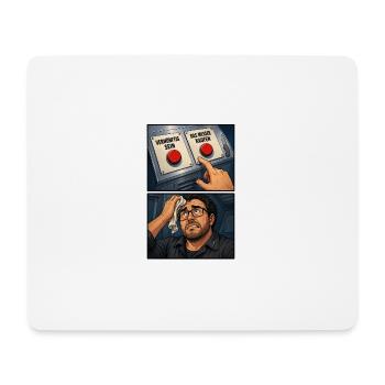 Vernünftigkeit vs Impuls-Moment - Mousepad (Querformat) - Weiß - Vorne