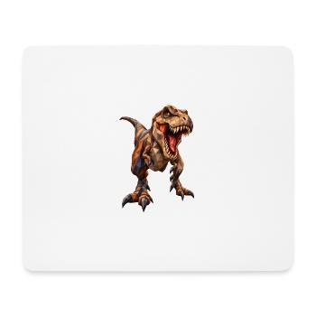 Low Poly Tyrannosaurus - Mouse Pad (horizontal) - white - Front