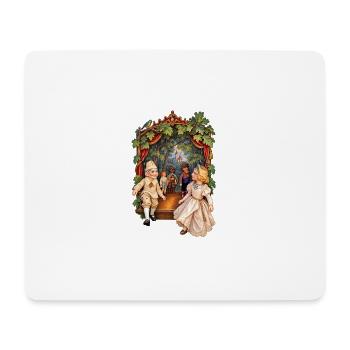 Poupées sur des ficelles - Tapis de souris (format paysage) - blanc - Devant