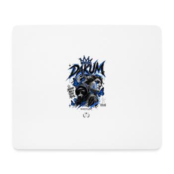 DAKUM Mystère d’Art de rue Bleu - Tapis de souris (format paysage) - blanc - Devant