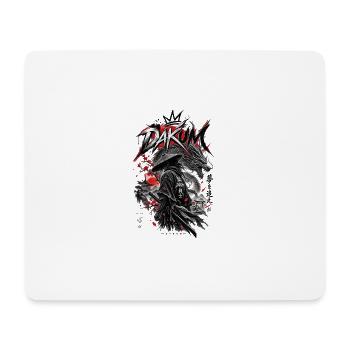 DAKUM Drachenkrieger Samurai - Mousepad (Querformat) - Weiß - Vorne