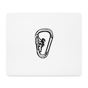 Filles grimpantes Grimpantes - Tapis de souris (format paysage) - blanc - Devant