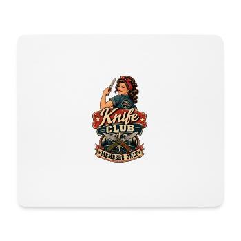 Blade Club Vintage Pin-Up - Tapis de souris (format paysage) - blanc - Devant