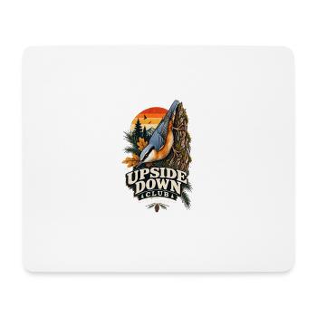 Kleiber Upside Down Club Natur-Badge Vintage  - Mousepad (Querformat) - Weiß - Vorne