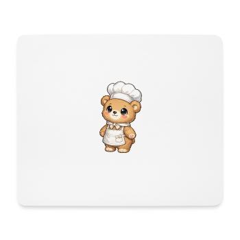 Kochbärchen Chef Illustration - Mouse Pad (horizontal) - white - Front