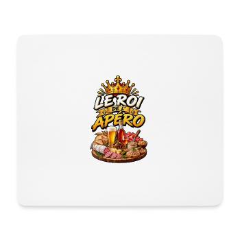 Le Roi de l'Apéro - Tapis de souris (format paysage) - blanc - Devant