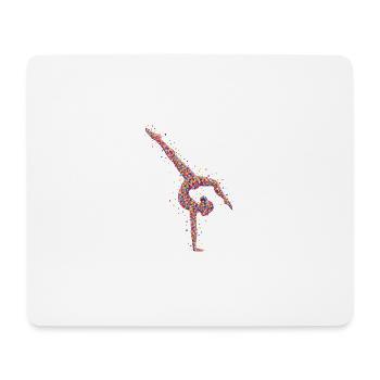 Gymnast Gymnastics Handstand Floor Walk - Mouse Pad (horizontal) - white - Front