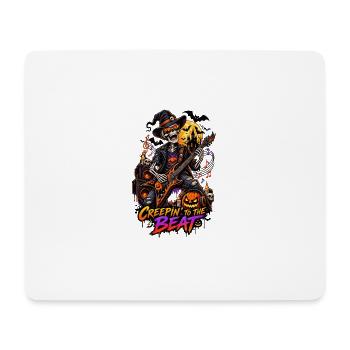 Creepin' to the Beat – Halloween Rock - Mouse Pad (horizontal) - white - Front