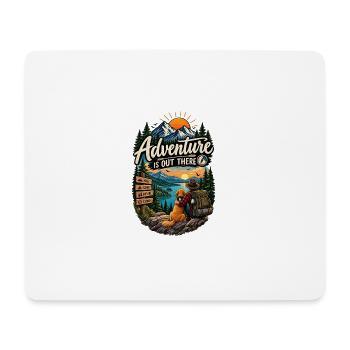 Adventure Is Out There – Hiking & Camping - Mouse Pad (horizontal) - white - Front