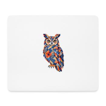 PatchworkOwl Blaze of Colors - Mouse Pad (horizontal) - white - Front
