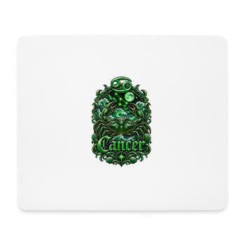 Smaragd-Krebs-Tierkreiswappen - Mousepad (Querformat) - Weiß - Vorne