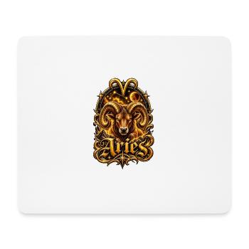 Aries Gold Ram Nebula - Mouse Pad (horizontal) - white - Front