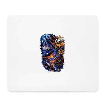 Chase Your Dreams Wolf Wilderness - Mouse Pad (horizontal) - white - Front