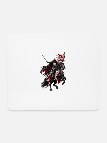 CABALLERO_TEMPLARIO_2 - Mousepad (Querformat) - Weiß