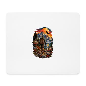 Hiking Mode Backcountry Trek Vintage T-Shirt - Mousepad (Querformat) - Weiß - Vorne