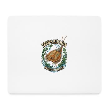 Triops Züchter – Urzeit im Wasser - Mousepad (Querformat) - Weiß - Vorne