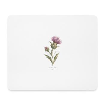 Wildblumen im Aquarell - Mousepad (Querformat) - Weiß - Vorne