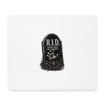 Rentner im Dienst - Mousepad (Querformat) - Weiß - Vorne