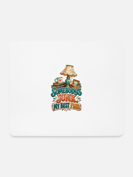 Flohmarkt, Schatzsuche, Humor - Mousepad (Querformat) - Weiß