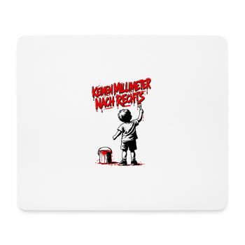 Graffiti-Kind Rotschrift – Pinsel Tropfen - Mousepad (Querformat) - Weiß - Vorne