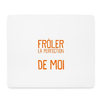 La Perfection - Tapis de souris (format paysage) - blanc - Devant