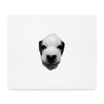 Welpen Gesicht - Mousepad (Querformat) - Weiß - Vorne