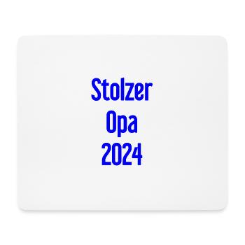 Stolzer Opa 2024 – Perfekt für frischgebackene Opa - Mousepad (Querformat) - Weiß - Vorne