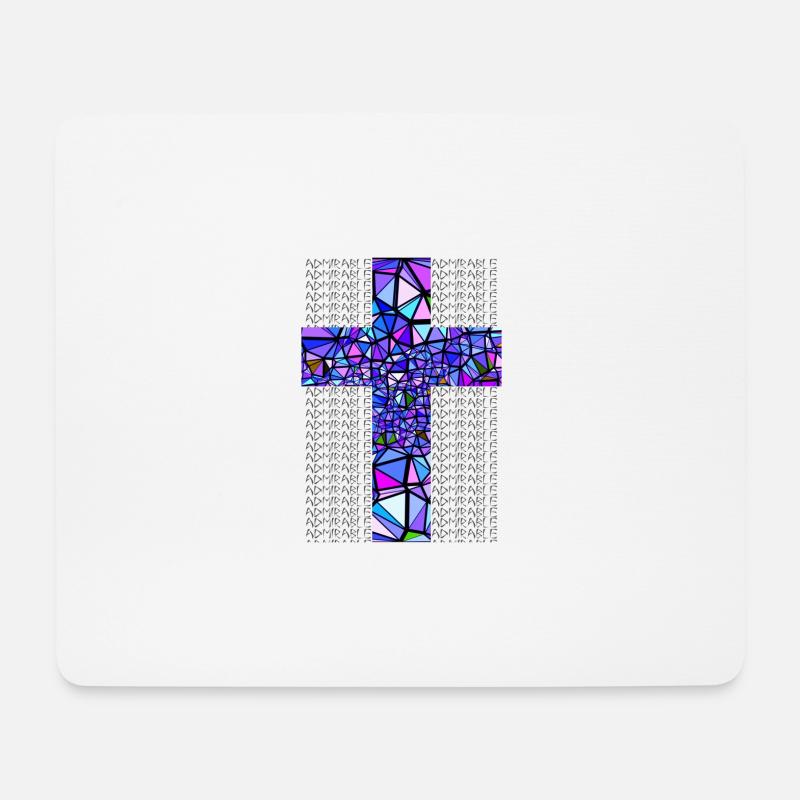 BLAUES KREUZ ADMIRABLE - Mousepad (Querformat) - Weiß
