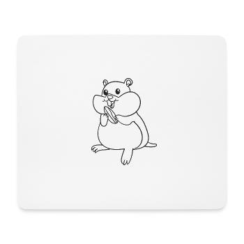 Hamsters, rodents, gift, gift idea - Mouse Pad (horizontal) - white - Front