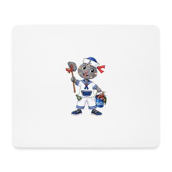 Matrosen Robbe Ahoi - Mousepad (Querformat) - Weiß - Vorne