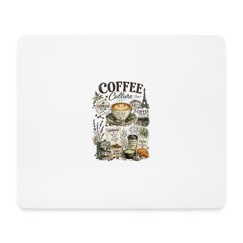 Vintage Pariser Collage-Kaffeekultur - Mousepad (Querformat) - Weiß - Vorne
