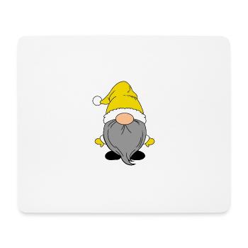 Kleiner Weihnachtsmann Gelb - Mousepad (Querformat) - Weiß - Vorne