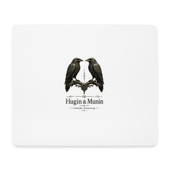 Hugin & Munin: Gedanken Erinnerung - Mousepad (Querformat) - Weiß - Vorne