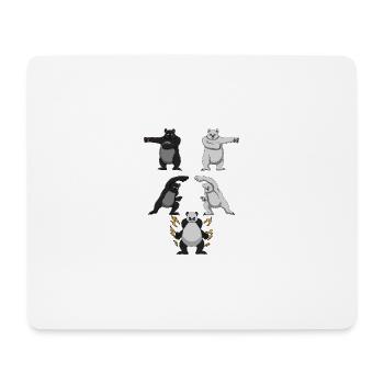 Panda Brown Bear Bear Strong Power Fusion I Gift - Mouse Pad (horizontal) - white - Front