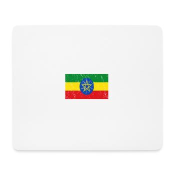 Half Ethiopian is better than no national flag - Mouse Pad (horizontal) - white - Front