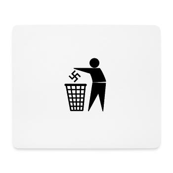 antifa - Mousepad (Querformat) - Weiß - Vorne