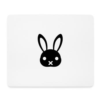 lapin - Tapis de souris (format paysage) - blanc - Devant