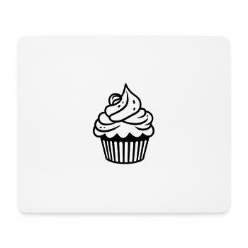 Cupcake - Mousepad (Querformat) - Weiß - Vorne