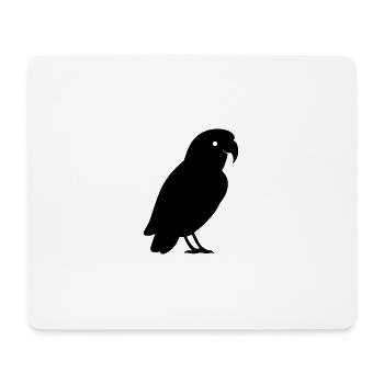 Perroquet - Tapis de souris (format paysage) - blanc - Devant