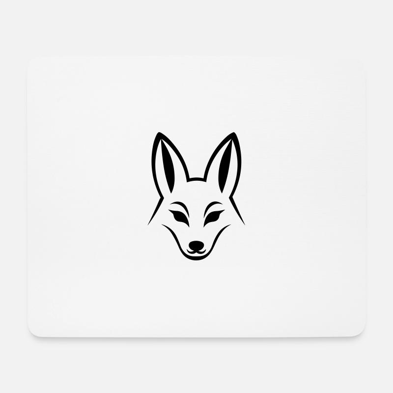 Fuchs - Mousepad (Querformat) - Weiß