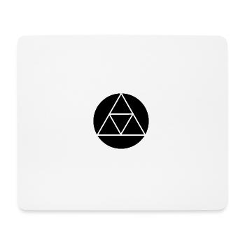 Triforce triangle symbol basic colors - Mouse Pad (horizontal) - white - Front