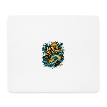 Wild Storm Sea-like Kraft - Mousepad (Querformat) - Weiß - Vorne