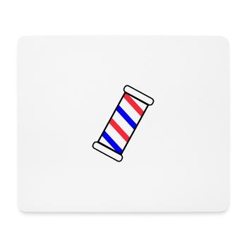 Barber Pole US style - Mouse Pad (horizontal) - white - Front