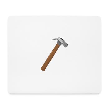 Hammer - Mousepad (Querformat) - Weiß - Vorne