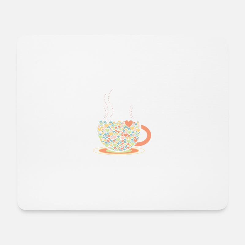 Tea love - Mousepad (Querformat) - Weiß